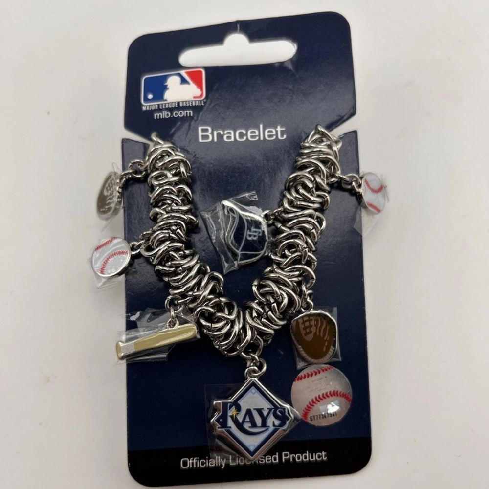 Game Time 101490 MLB Tampa Bay Rays Stretch Bracelet - Picture 8 of 8